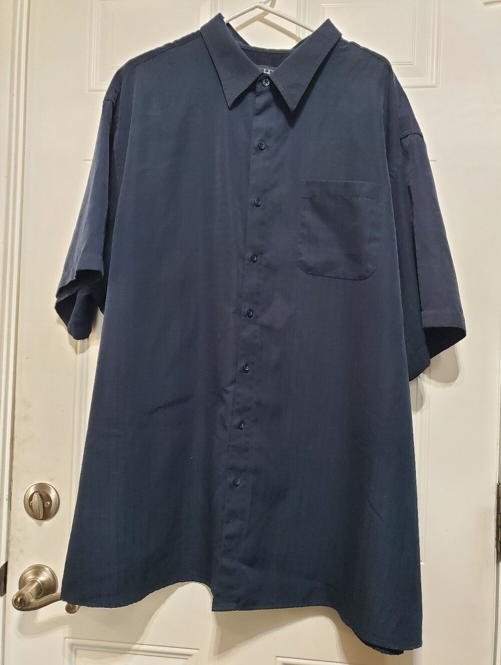 HARBOR BAY Men's Navy Blue Short Sleeve Shirt Size 3XL - Picture 10 of 13